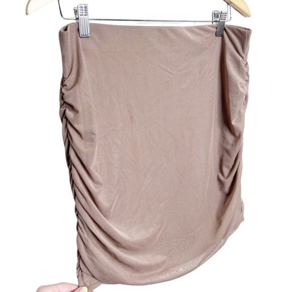 Better Together Mesh 2 Piece Set Button Collar Crop Top Bodycon Sexy Mini Skirt - Picture 10 of 16